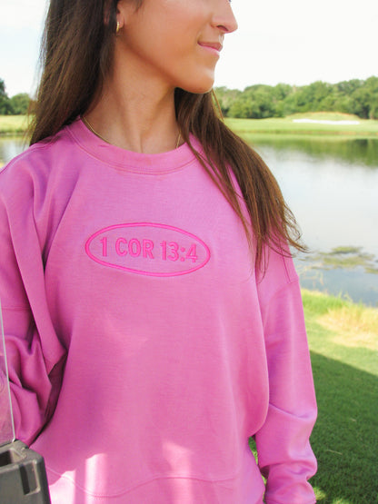 1 Corinthians 13:4 Crew in Pink