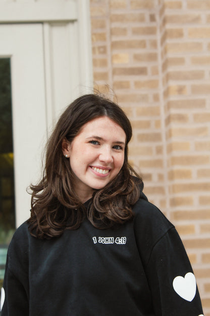 Black Cropped Hoodie